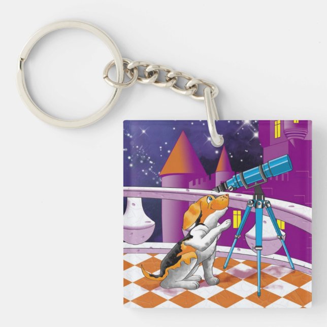 dog telescope keychain (Front)
