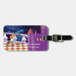 dog telescope luggage tag