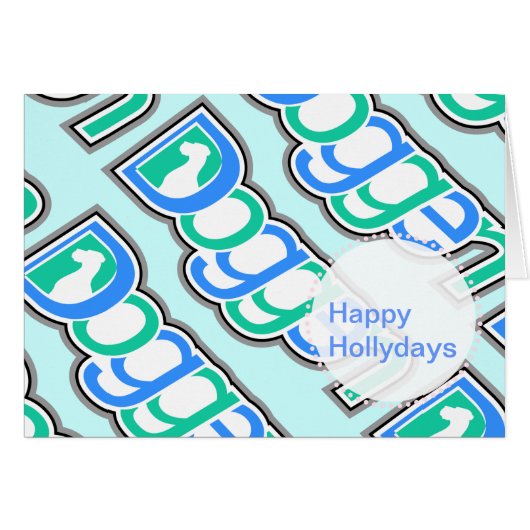 Dog text with head (Front Horizontal)