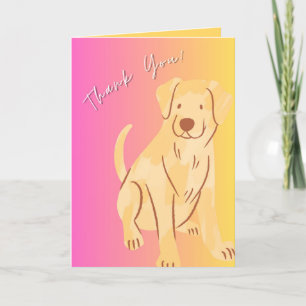 Dog Thank You Card, Cute Appreciation Card