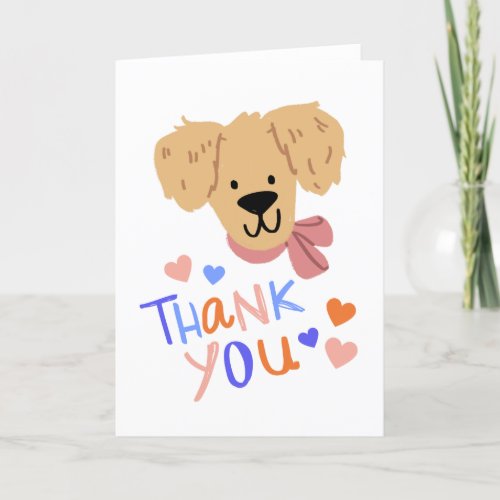 Dog Thank You Card Teacher Appreciation Card