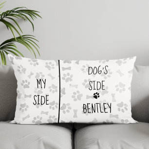 Dog Themed Bedroom Paw Prints My Side Dogs Side Pillow Case