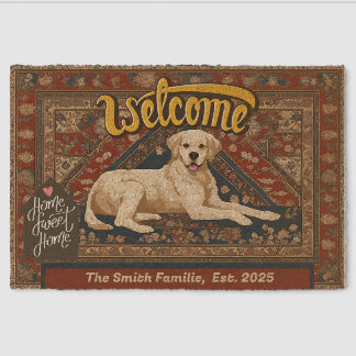 Dog-Themed Coir Mat