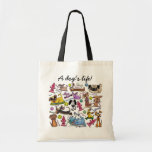 Dog Themed Collage Tote Bag at Zazzle