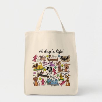 Dog Themed Collage Tote Bag by creationhrt at Zazzle