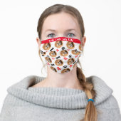 Dog Themed Face Masks, Add Dog Photo Adult Cloth Face Mask (Worn)
