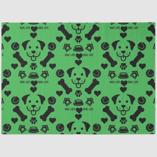 Dog Themed Gift Tissue Paper (Front)