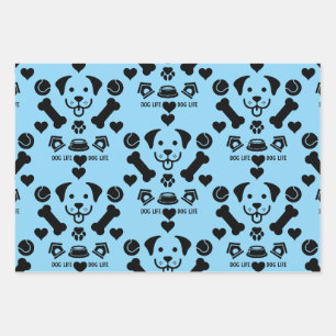 Dog Themed Gift Wrapping Paper Sheets