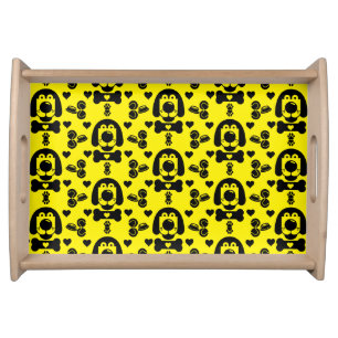 Dog Themed Patterned Serving Tray