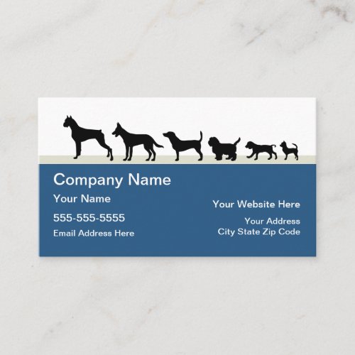 Dog Themed Pet Design Business Card