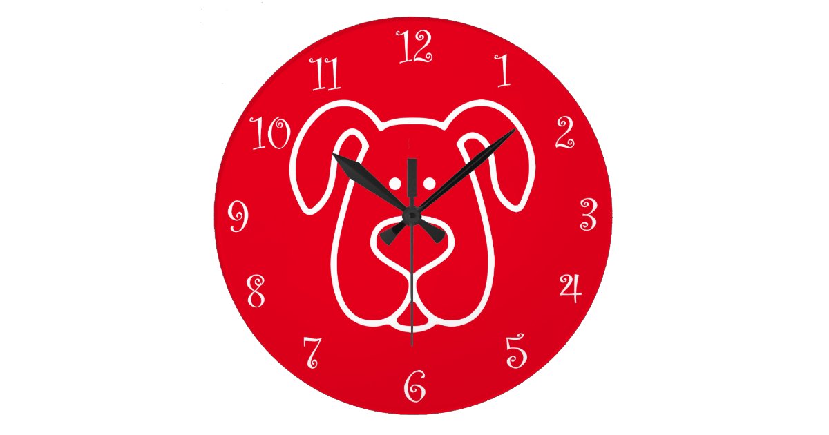 Dog Themed Wall Decor Clocks