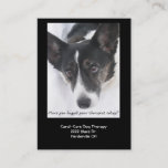 Dog Therapy Business Card Ii at Zazzle