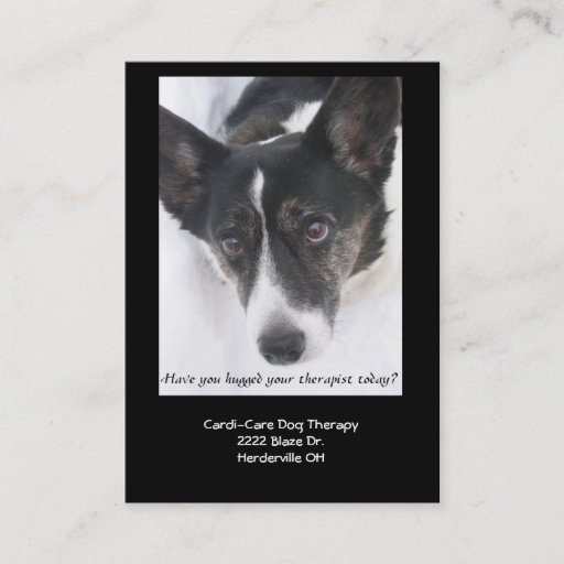 Customizable Dog Therapy Business Card II