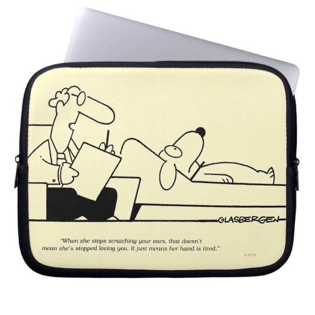 Dog Therapy Laptop Sleeve (Front)