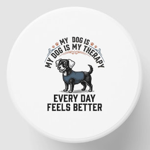 Dog Therapy Shirt Vintage Engraved Dog Lover Gift_ Mini Candle Favors