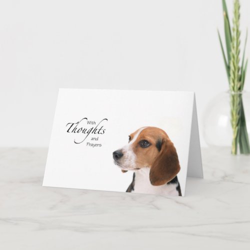 Dog Thoughts and Prayers Card