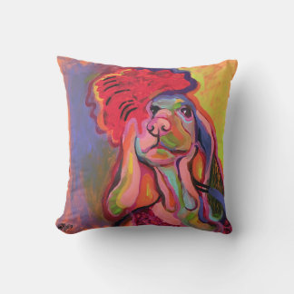 dog throw pillow