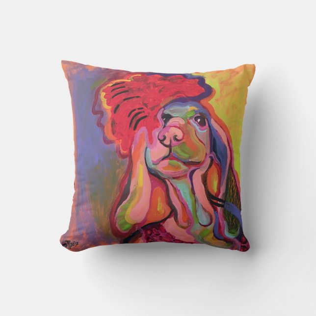 dog throw pillow (Front)