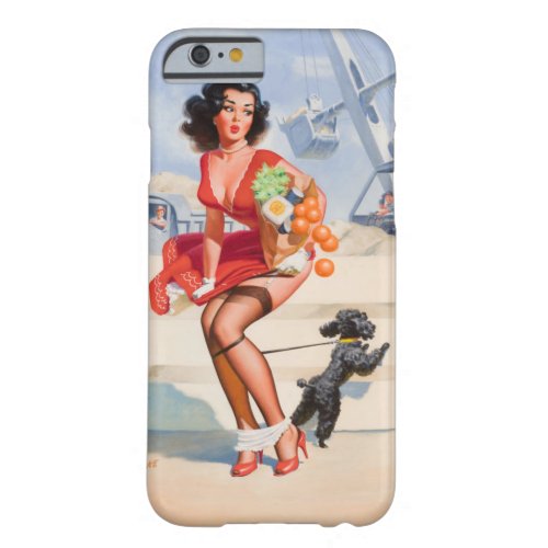 Dog Tied Pin Up Art Barely There iPhone 6 Case