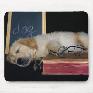 Dog Tired Mouse Pad