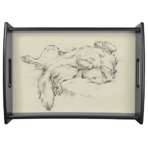 Dog Tired Serving Tray