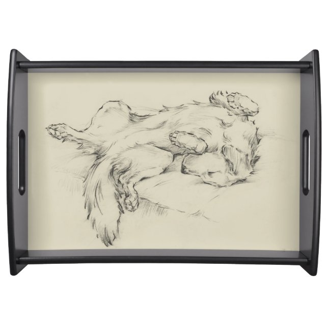 Dog Tired Serving Tray (Front)