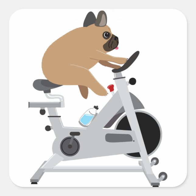 Dog Tired Square Sticker (Front)