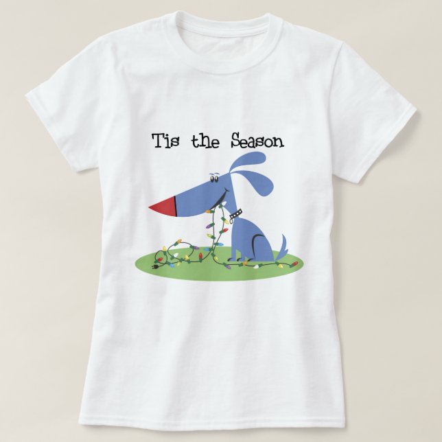 Dog Tis the Season Holiday Tshirts and Gifts (Design Front)