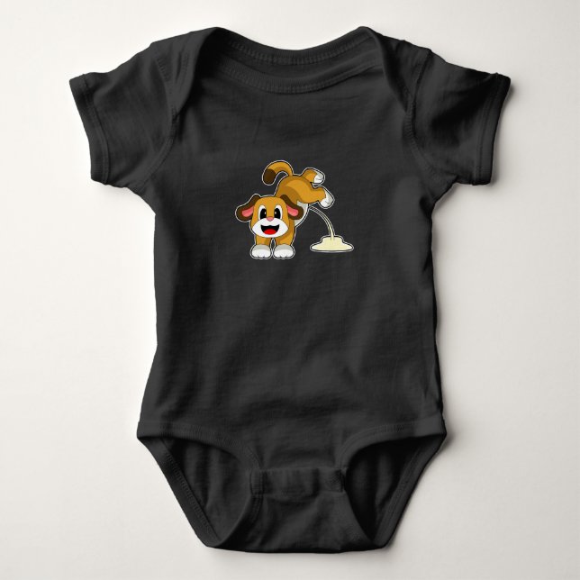 Dog Toilet Baby Bodysuit (Front)