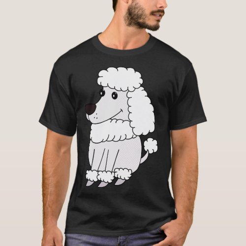 Dog toon Adorable Poodle T_Shirt