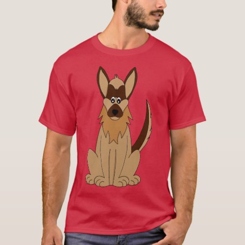 Dog toon Amazing German Shepherd T_Shirt