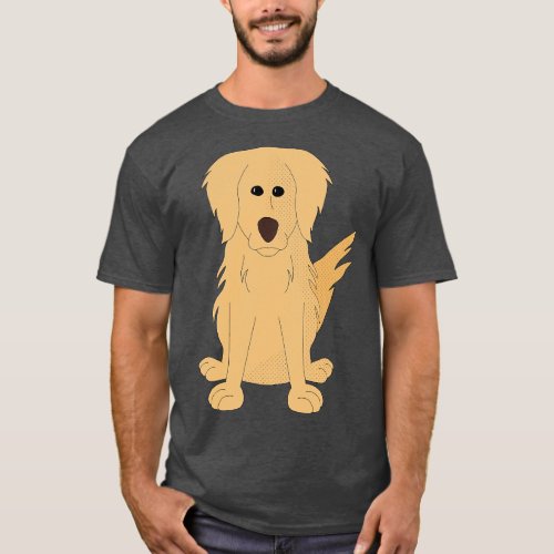 Dog toon Amazing Golden Retriever T_Shirt