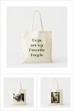 Dog Tote Bags