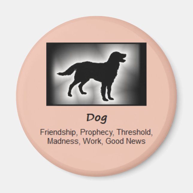 Dog Totem Animal Spirit Meaning Magnet (Front)