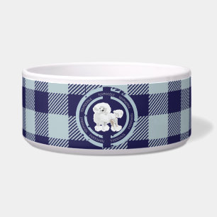 Dog Toy Poodle (Blue theme) Bowl