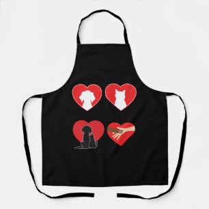 Dog Toy Valentines Day For Her Or For Him Apron