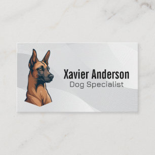 Dog Trainer and Animal Services  Business Card