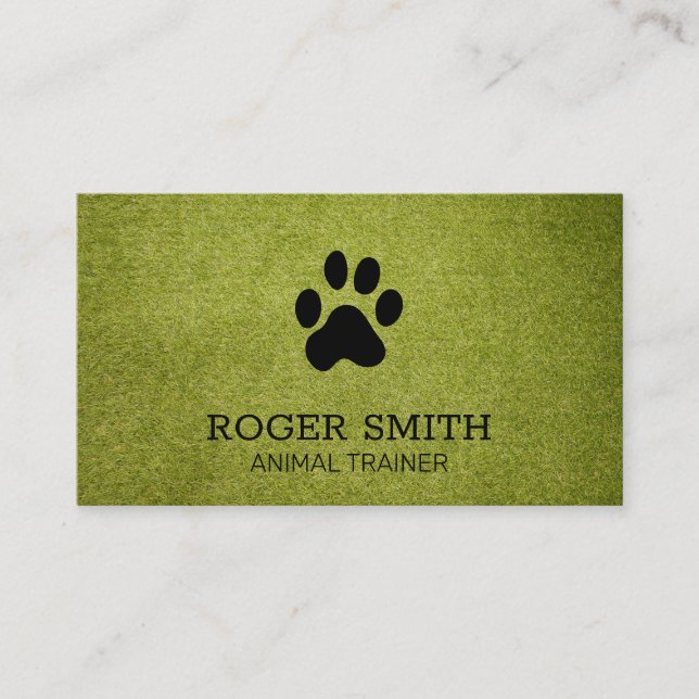 Dog Trainer | Animal Services Business Card (Front)