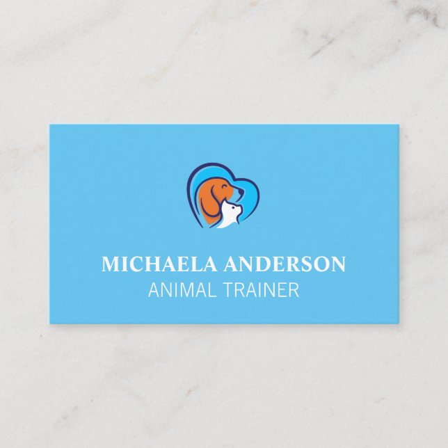 Dog Trainer | Animal Services Business Card (Front)