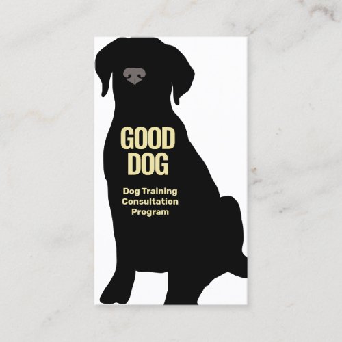 Dog Trainer Black Lab Business Card