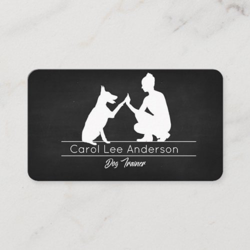 Dog trainer Business car for her Business Card