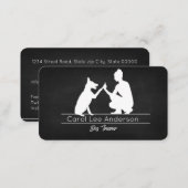 Dog trainer Business car for her Business Card (Front/Back)