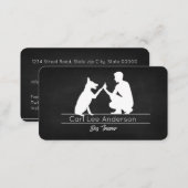 Dog trainer Business car for him Business Card (Front/Back)