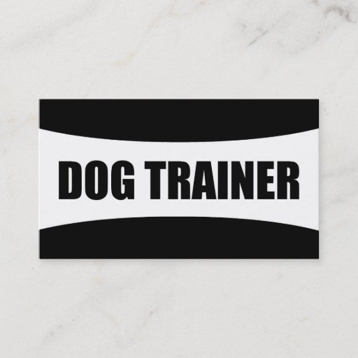 Customizable Dog Trainer Business Card