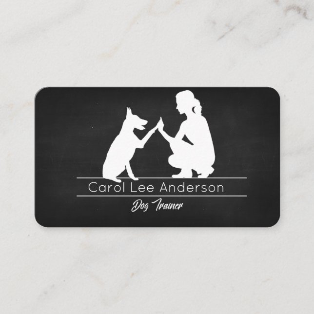 Dog trainer business card (Front)