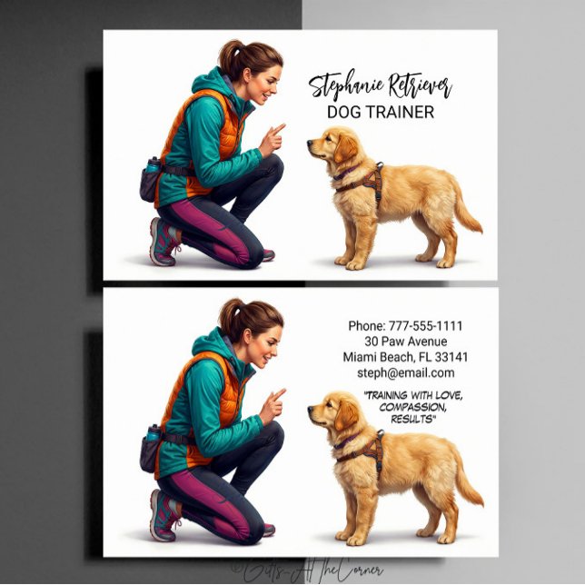 Dog Trainer  Business Card (Creator Uploaded)