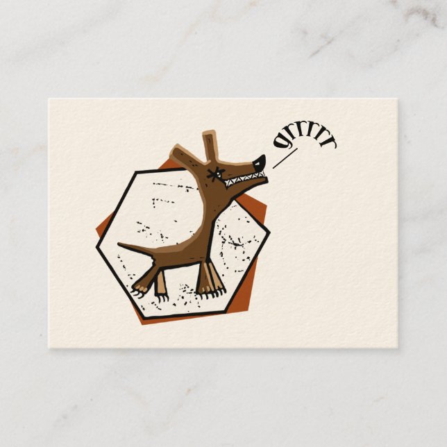 Dog trainer business card (Front)