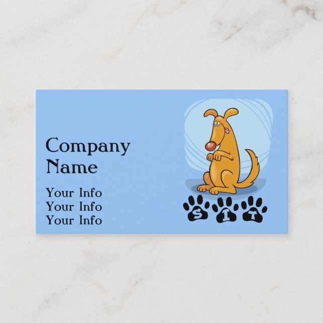 Dog Trainer Business Cards (Front)