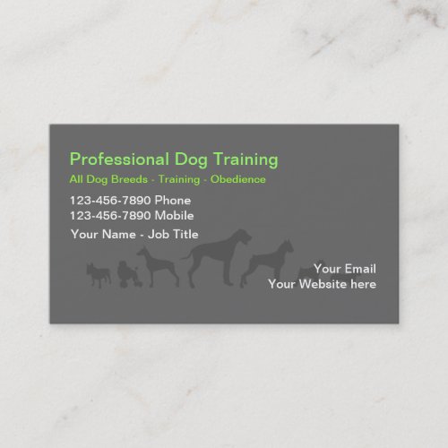 Dog Trainer Business Cards