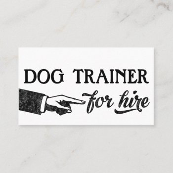 Dog Trainer Business Cards - Cool Vintage by NeatBusinessCards at Zazzle